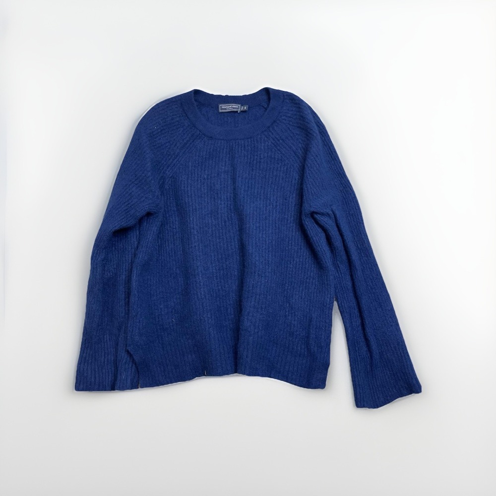 Vineyard Vines Womens Blue Cashmere Sweater Size S